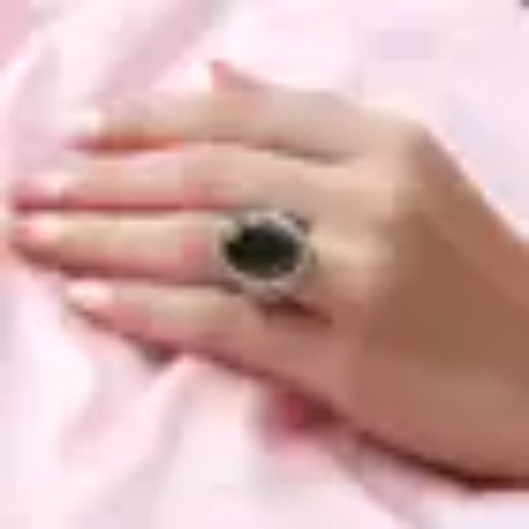 Elite Shungite and Sleeping Beauty Turquoise Ring in Sterling Silver Size 8 NWT - Picture 5 of 8